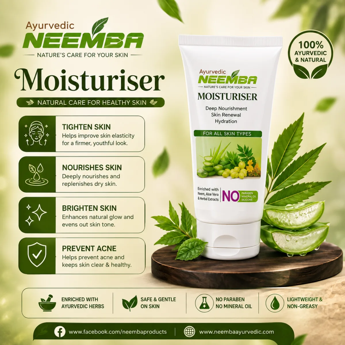 Neemba Moisturizer Dry to Combination